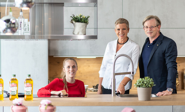 Auf dem Bild sehen Sie Kira Grünberg, Renate Ortner und Kurt Kitzberger vom Wohnpoint